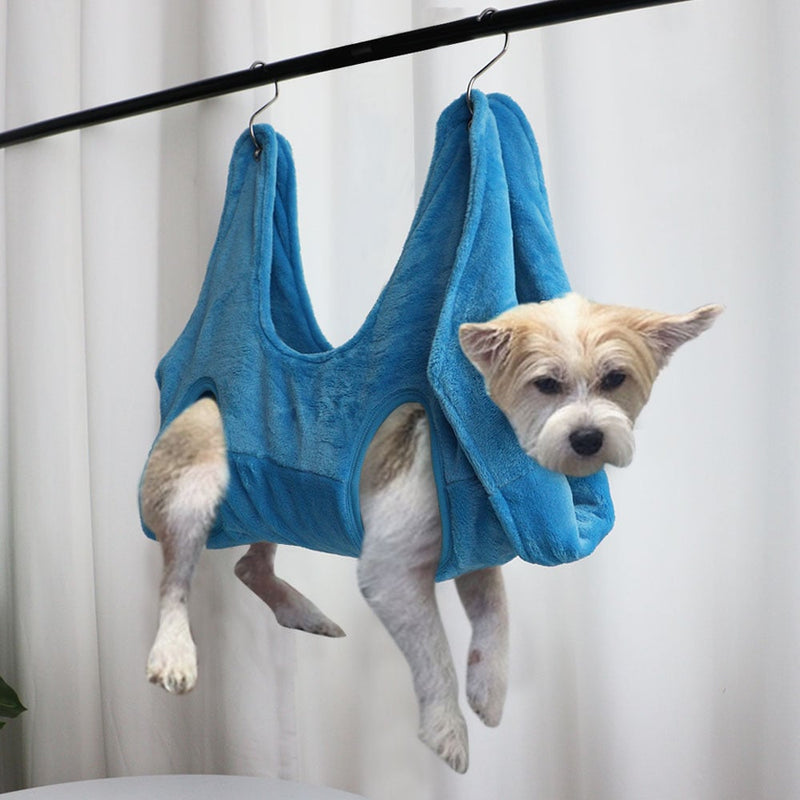 Pet Grooming Hammock — Stress-Free Nail Trimming Restraint for Cats & Small Dogs