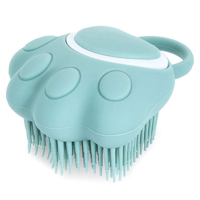 2-in-1 Silicone Pet Bath Brush with Shampoo Dispenser — Stress-Free Dog & Cat Washing