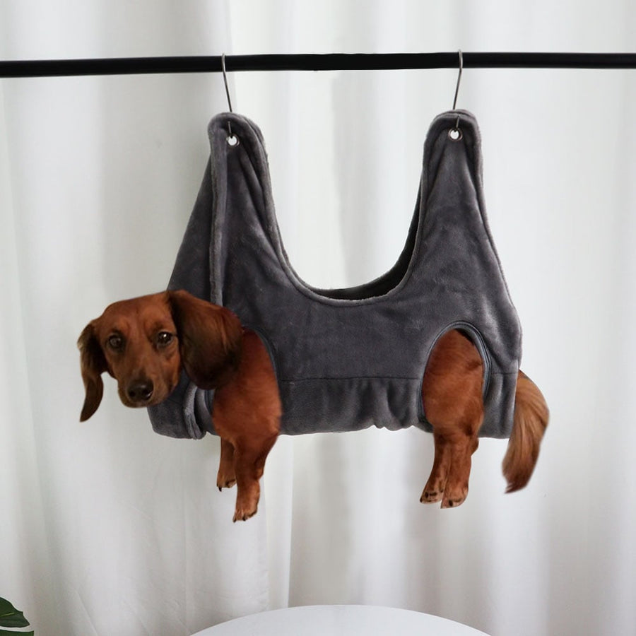 Pet Grooming Hammock — Stress-Free Nail Trimming Restraint for Cats & Small Dogs