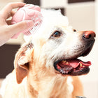 2-in-1 Silicone Pet Bath Brush with Shampoo Dispenser — Stress-Free Dog & Cat Washing
