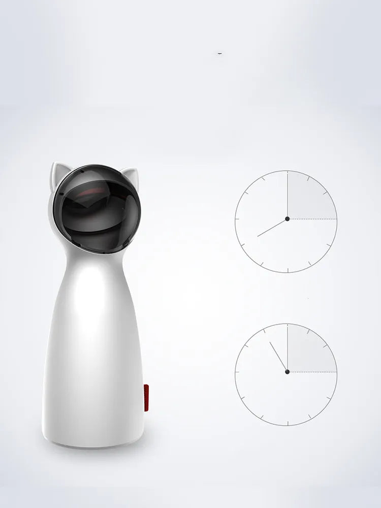 Automatic LED Laser Cat Toy — Rechargeable Interactive Laser Pointer for Indoor Cats