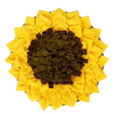 Sunflower Pet Snuffle Mat — Interactive Slow Feeder & Enrichment Toy for Dogs