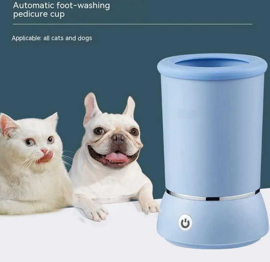 Electric Pet Paw Cleaner — Rechargeable Automatic Dog Paw Washer Cup