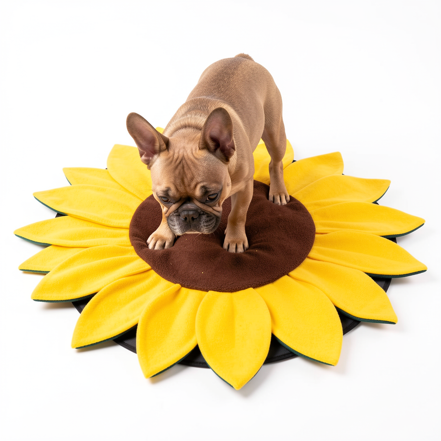 Sunflower Snuffle Mat — Interactive Slow Feeder for Dogs